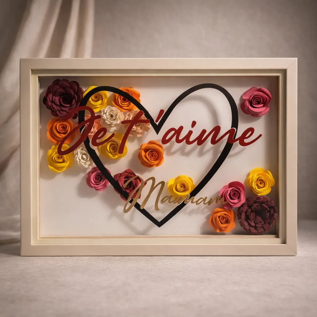 Cadre "Je t'aime maman"