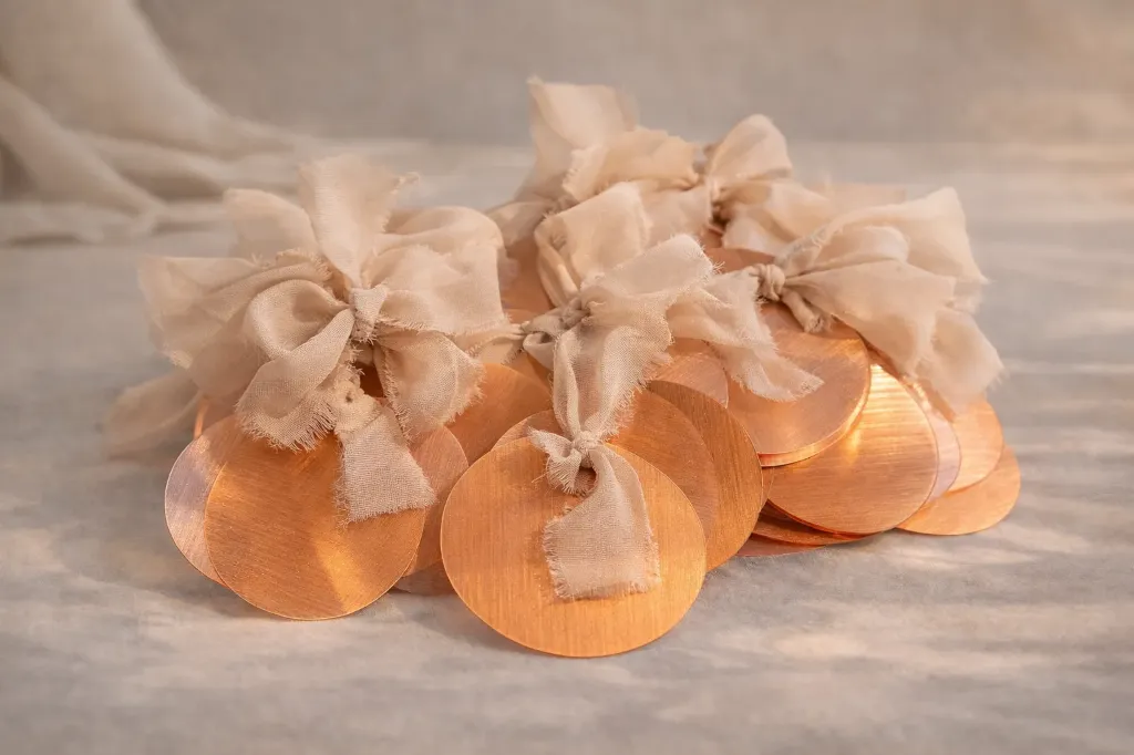 Marque place cuivré - en plexiglas a personnaliser