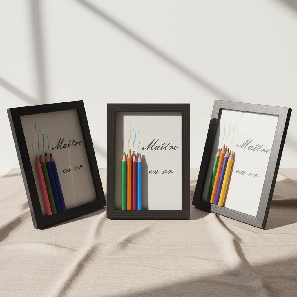 Cadre cadeau “Maître en Or"